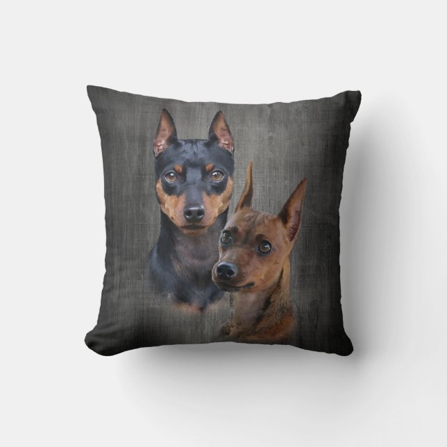 Zwergpinscher Kissen (Vorderseite)