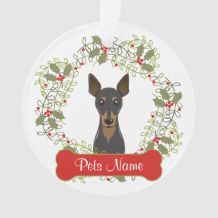Zwergpinscher-kundengerechte Verzierung Ornament