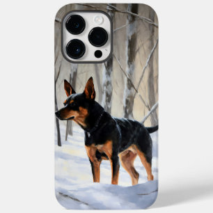 Zwergpinscher Lass es schneien Weihnachten Case-Mate iPhone 14 Pro Max Hülle