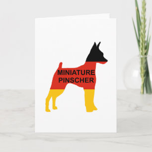 Zwergpinscher Name Flagge Silhouette Karte