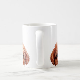 Zwergpudel rötliches brwon kaffeetasse