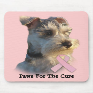 Zwergschnauzer-Brustkrebs Mousepad