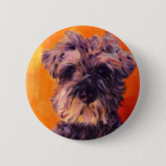 Zwergschnauzer Button (Vorderseite)