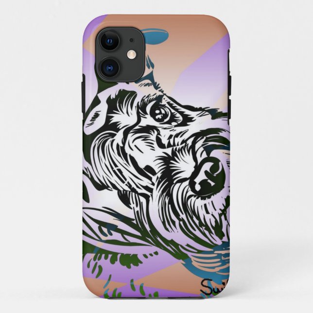 Zwergschnauzer Case-Mate iPhone Hülle (Rückseite)