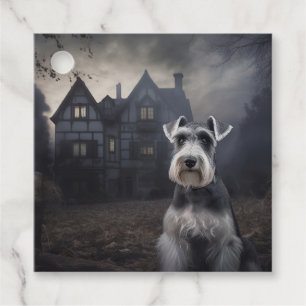 Zwergschnauzer Halloween Gruselig Geschenkanhänger