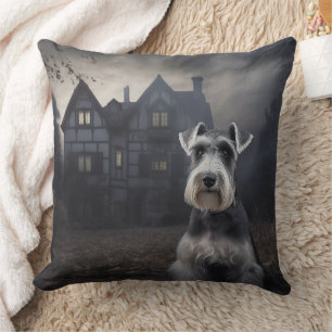 Zwergschnauzer Halloween Gruselig Kissen