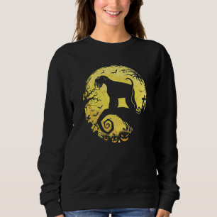 Zwergschnauzer Hexe Kürbis Halloween Nacht Sweatshirt
