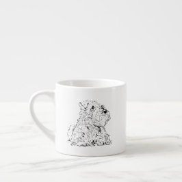 Zwergschnauzer-Kaffeetasse, Hunde-Liebhaber Espressotasse