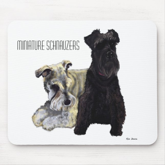 Zwergschnauzer - Mousepad (Vorne)