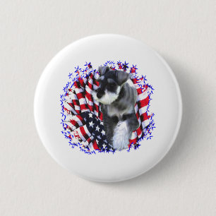 Zwergschnauzer-Patriot Button