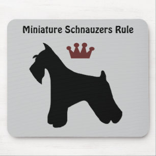 Zwergschnauzer-Regel Mousepad