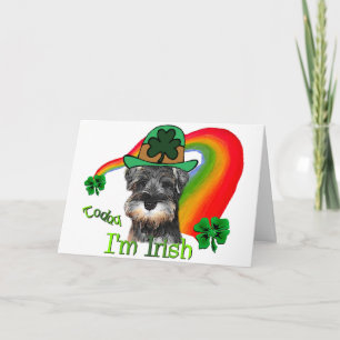Zwergschnauzer-St. Patricks Karte