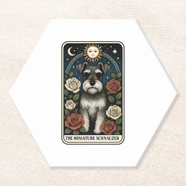 Zwergschnauzer Untersetzer (Vorderseite)