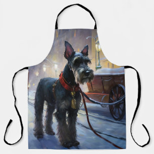 Zwergschnauzer Weihnachtsfestzeit Schürze