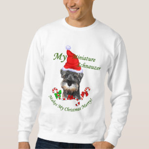 Zwergschnauzer-Weihnachtsgeschenke Sweatshirt