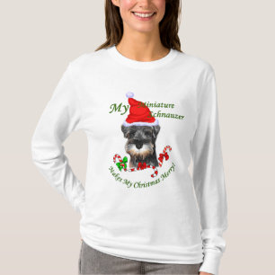 Zwergschnauzer-Weihnachtsgeschenke T-Shirt