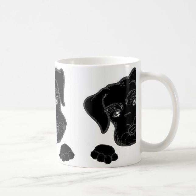 Zwergschnauzerschwarzspähen Kaffeetasse (Rechts)