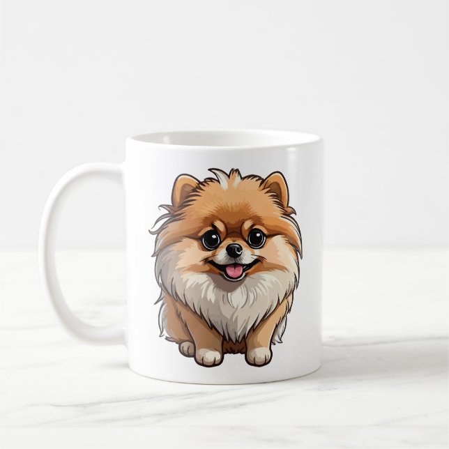 Zwergspitz Kaffeetasse (Links)