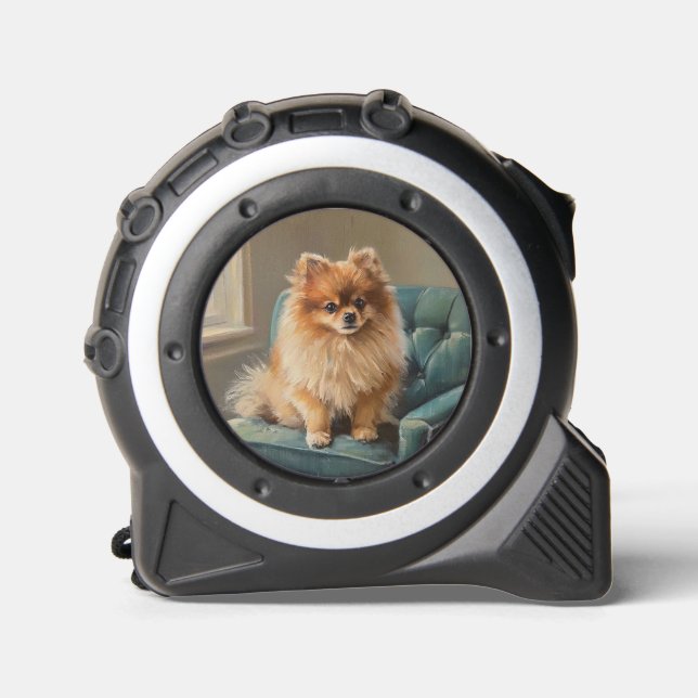 Zwergspitz Maßband (Vorderseite)