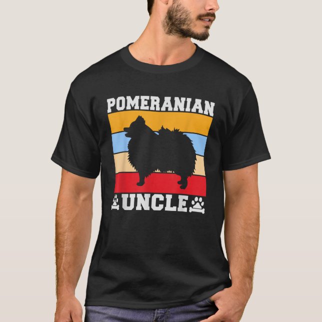 Zwergspitz-Onkel  T-Shirt (Vorderseite)