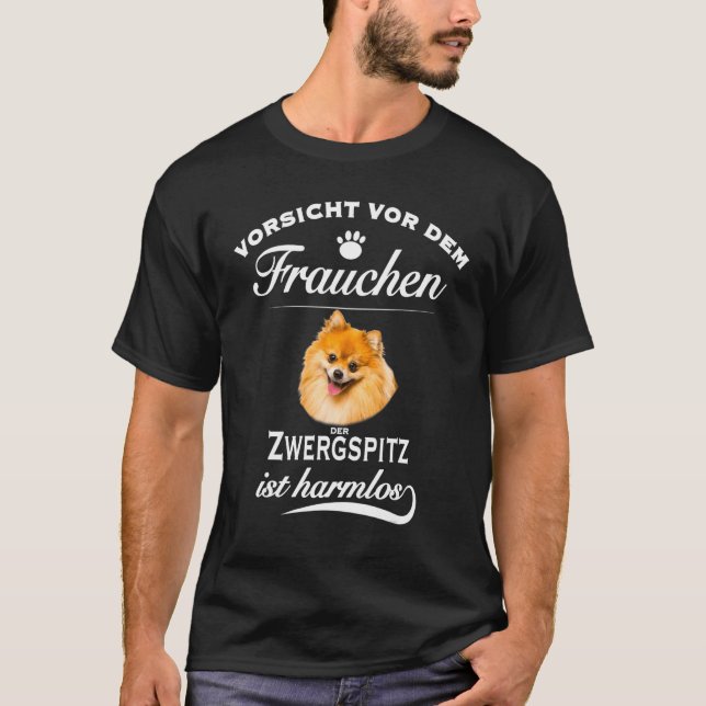 Zwergspitz Spitz Dog T-Shirt (Vorderseite)