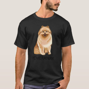 Zwergspitz Verrückter Hund T-Shirt