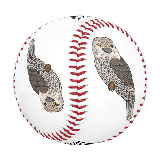 Zwergvogel-Cartoon Baseball (Schrägansicht)