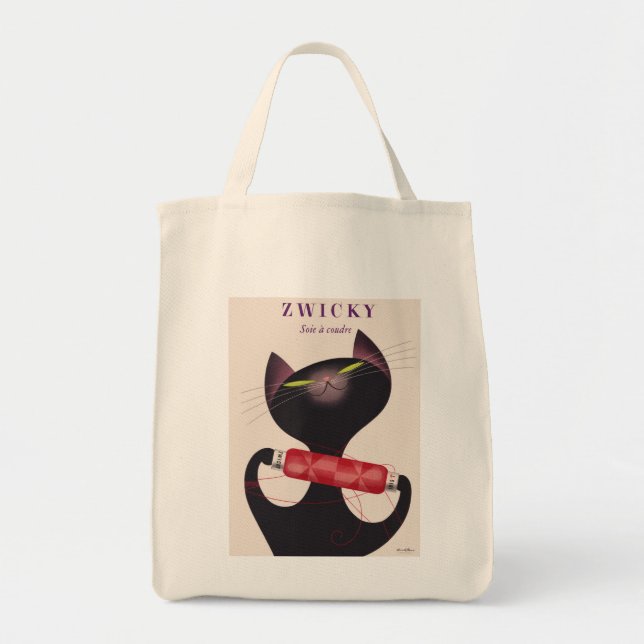 Zwicky Cat Poster von Donald Brun Tragetasche (Vorne)