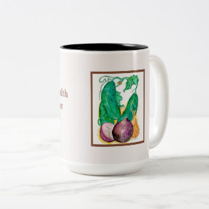 Zwiebeln Zweifarbige Tasse