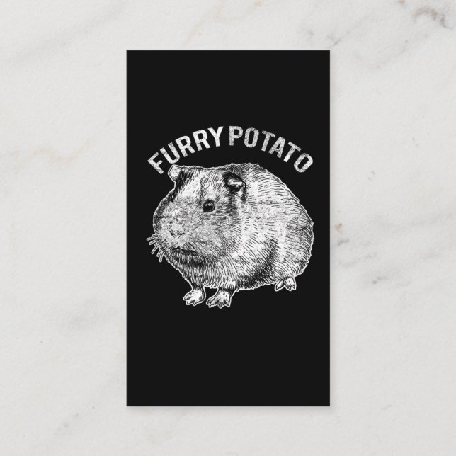 Zwiebelpotato Niedlich Pet Guinea Schweinefleisch  Visitenkarte (Vorderseite)