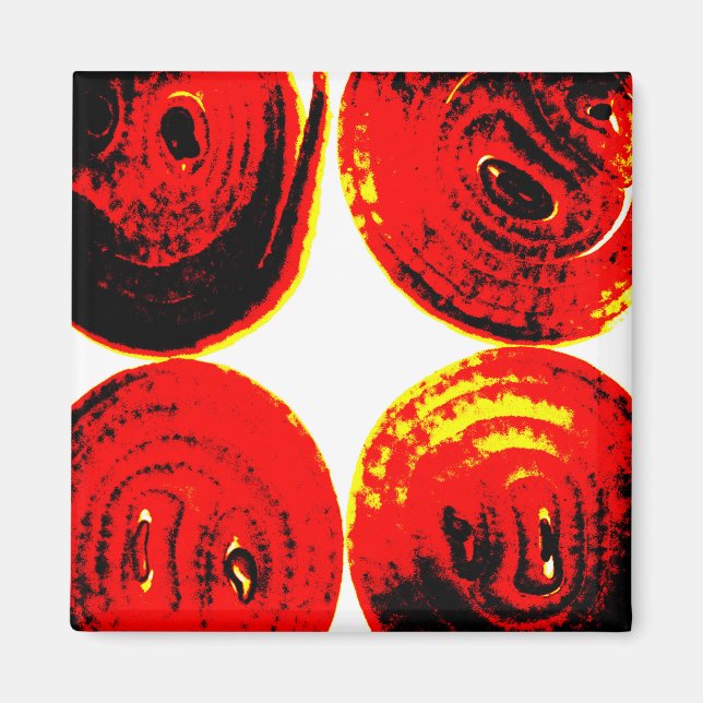 Zwiebelscheiben Magnet (Vorne)