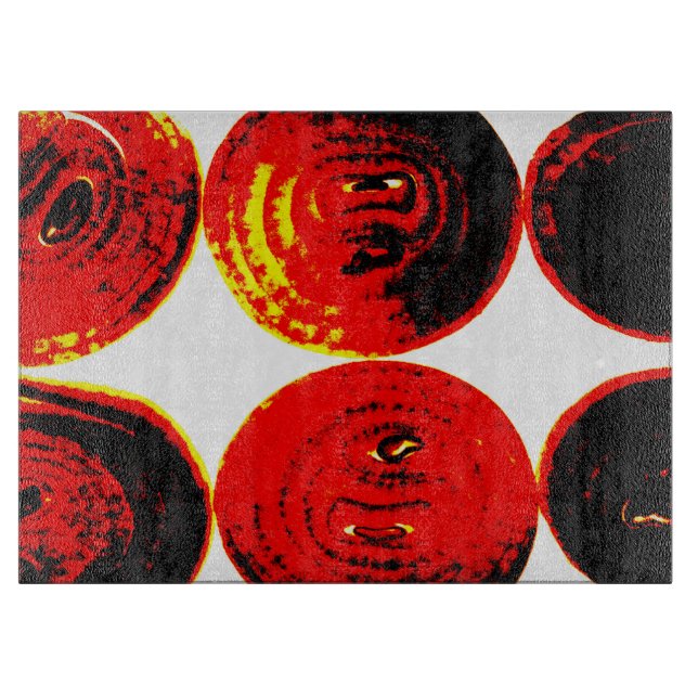 Zwiebelscheiben Schneidebrett (Vorderseite)