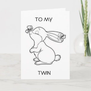 **ZWILLING** AUF ***IHRER HOCHZEITSTAG***-KARTE KARTE