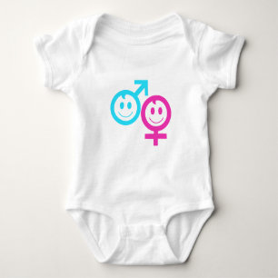 Zwilling-Junge und Mädchen Baby Strampler