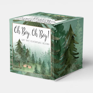 Zwilling Jungenhirsch Wald Baby Shower Geschenkschachtel
