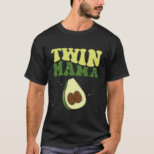 Zwilling Mama Avocado Mutter Vegetarisch Vegan Mut T-Shirt