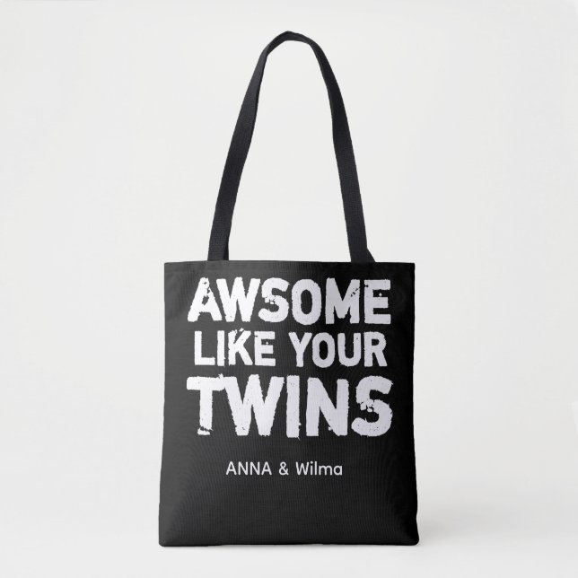 Zwilling Spruch  Tasche (Vorderseite)