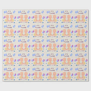 Zwillinge Baby Geschenkpapier