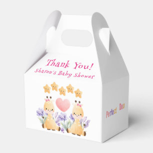 Zwillinge-Baby-Party   Süße Giraffen-Baby-Party Geschenkschachtel