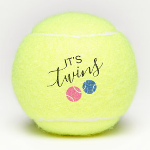Zwillinge Baby Shower Schwangerschaftsankündigung  Tennisbälle