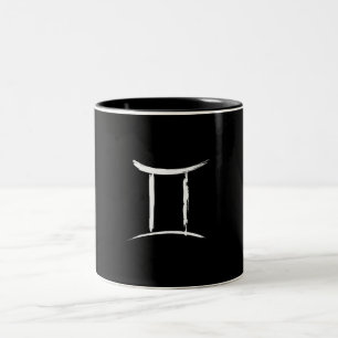 ZWILLINGE das Zwillinge-Sternzeichen Mai Juni Gebu Zweifarbige Tasse