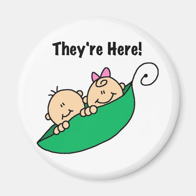 Zwillinge, die hier sind magnet (Vorne)