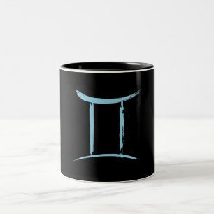 ZWILLINGE die Zwillinge Blaue Astrologie Mai Juni  Zweifarbige Tasse