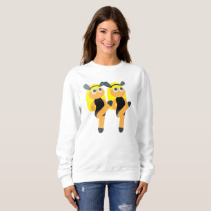 Zwillinge Emoji Frauen Sweatshirt