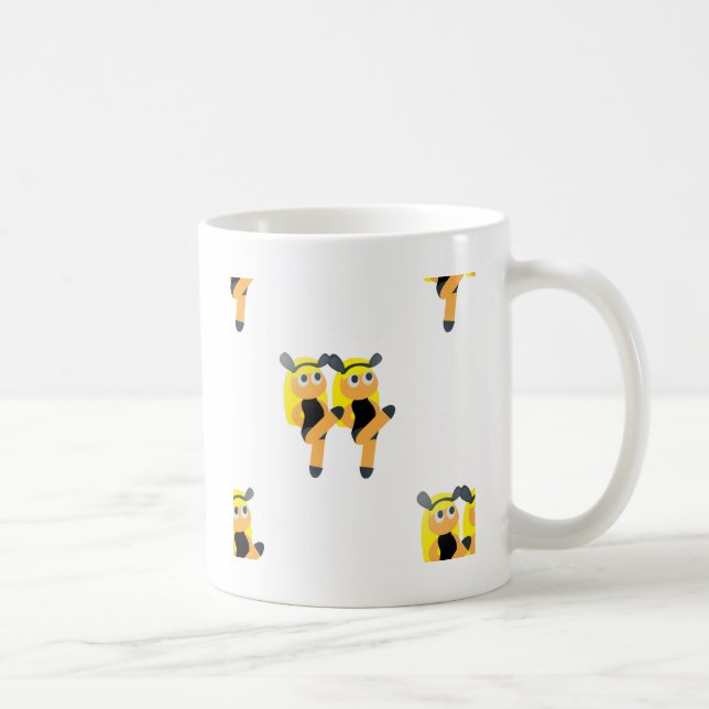 Zwillinge Emoji Kaffeetasse (Rechts)