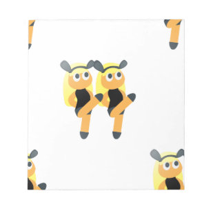 Zwillinge Emoji Notizblock