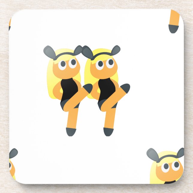 Zwillinge Emoji Untersetzer (Vorderseite)
