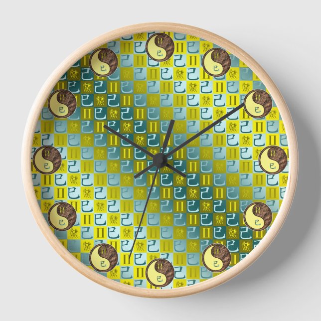 Zwillinge & Erdenatter Uhr (Vorderseite)
