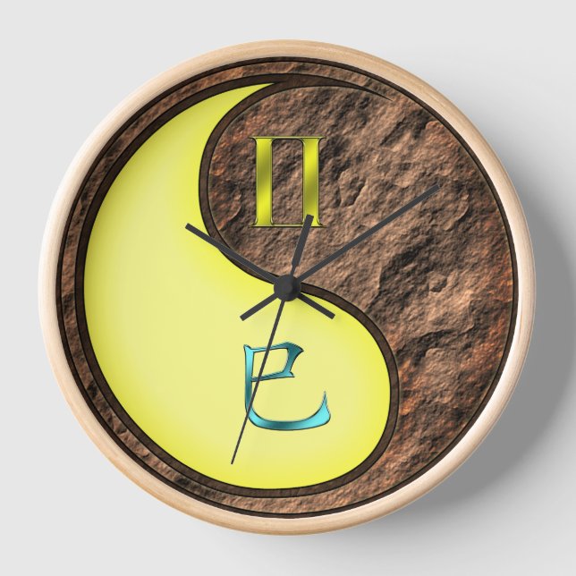 Zwillinge & Erdenatter Uhr (Vorderseite)