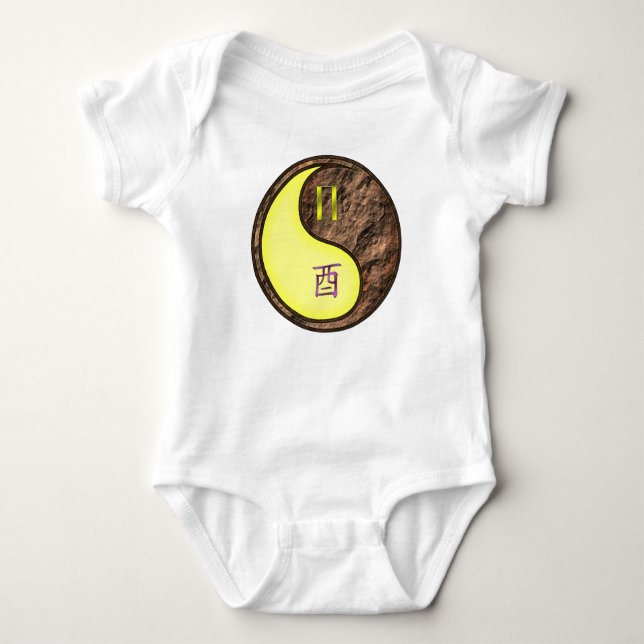 Zwillinge & Erdhahn Baby Strampler (Vorderseite)
